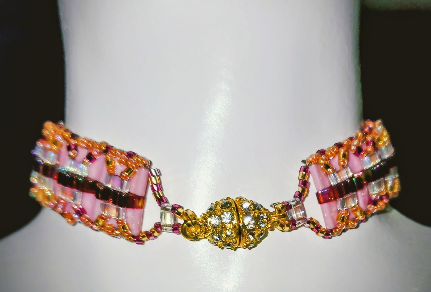 Sunset Bloom Crystal Bracelet