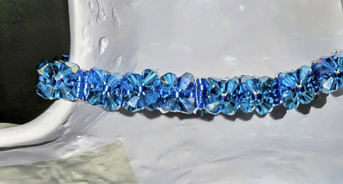 Blue Petal Radiance Bracelet